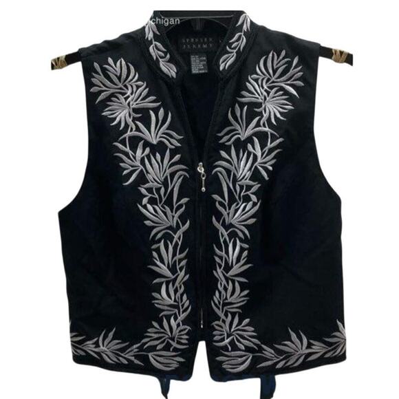 Spenser Jeremy Jackets & Blazers - Vintage Silk Embroidered Vest – Spenser Jeremy Small New with tags